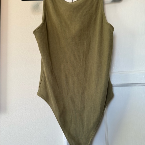 aerie Tops - Aerie Women’s Large Olive Bodysuit
